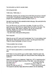 English Worksheet: Lie to me - tv series 1x01