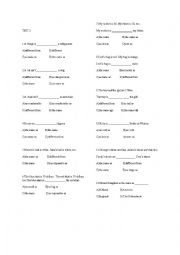 TEST ON COMPARISONS