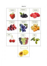 English Worksheet: FRUITS 3