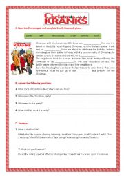 English Worksheet: Film: Christmas with the Kranks