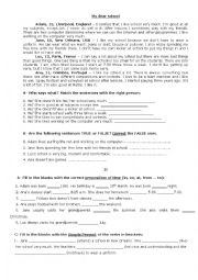 English Worksheet: My dear school