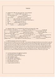 English Worksheet: Simple Past Revision