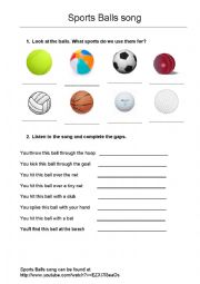 Sport balls song