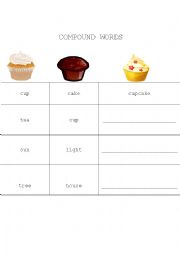 English Worksheet: compound words