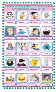 English Worksheet: personality types 3