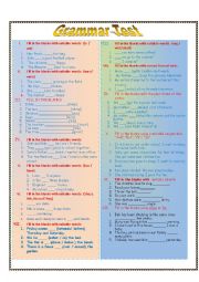 English Worksheet: Grammar Test