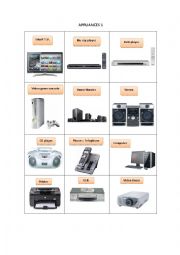 English Worksheet: APPLIANCES 1