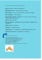 English Worksheet: Idioms - food 