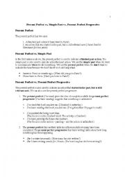 English Worksheet: Simple Past vs Present Perfect vs Present Perfect Progressive