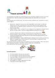 English Worksheet: Online Shoppers 