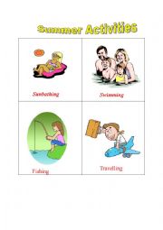 English Worksheet: Summer activities