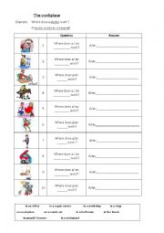 English Worksheet: The Workplace