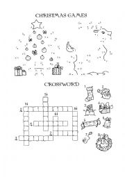 English Worksheet: Christmas games