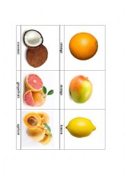 English Worksheet: fruit 3