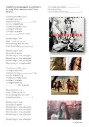 SONG, RIHANNA, RUSSIAN ROULETTE - ESL worksheet by isabel2010