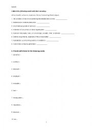 English Worksheet: Business English Practice