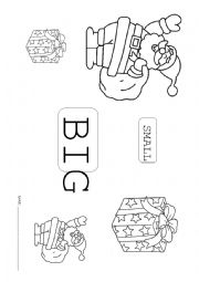 English Worksheet: Christmas: big-small