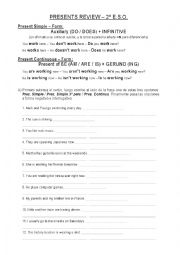 English Worksheet: Presents Review 2 ESO
