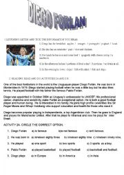 English Worksheet: DIEGO FORLAN