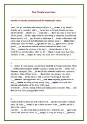 short stories to practise Past Simple Tense
