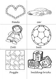 English Worksheet: toys colouring page.