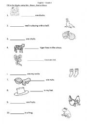 English Worksheet: English Grammar 