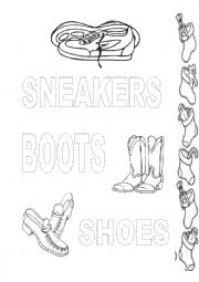 English Worksheet: Footwear