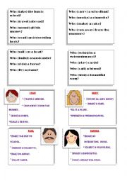English Worksheet: speaking cards / domino (present perfect) 