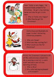 mini comprehensions Christmas time