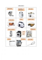 English Worksheet: APPLIANCES 3