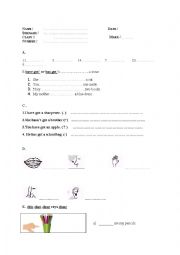 4th grade second exam