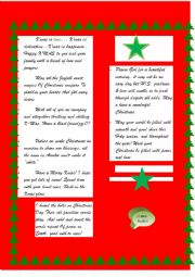 English Worksheet: X-MAS WISHES