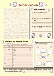 English Worksheet: Reading  about describing people