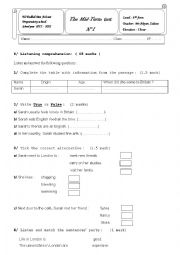 mid term test :8th form