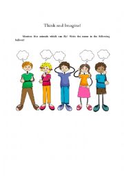 English Worksheet: Creative Learning About Animal
