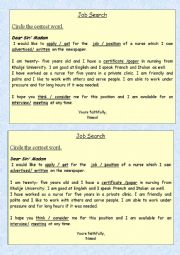 English Worksheet: job search 2