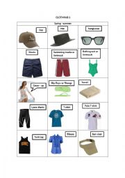 English Worksheet: CLOTHING 1