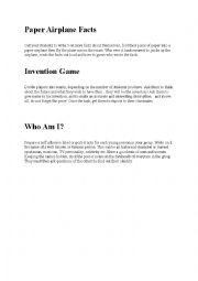 English Worksheet: ice-breaker games