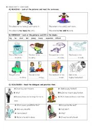 English Worksheet: TOO + ADJ  + TO