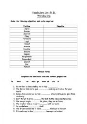 English Worksheet: Word building