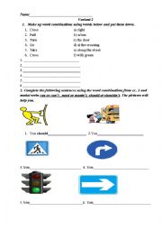 English Worksheet: Traffic signs