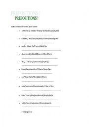 English Worksheet: PREPOSITIONS + THERE IS/THERE ARE