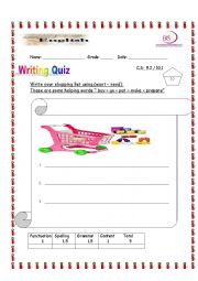 English Worksheet: Writing