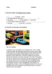 English Worksheet: general revision