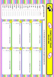 SIMPLE PAST TENSE - 3/4   (IRREGULAR VERBS) 