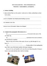 English Worksheet: Describing a buiding