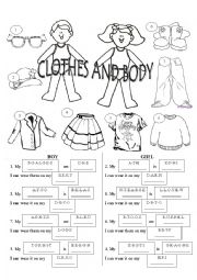 English Worksheet: Dressing up