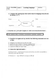 lesson 21 ;learning Languages