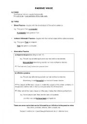 English Worksheet: Passive voice