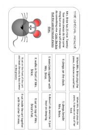 English Worksheet: Mrs. Brices Mice Worksheets